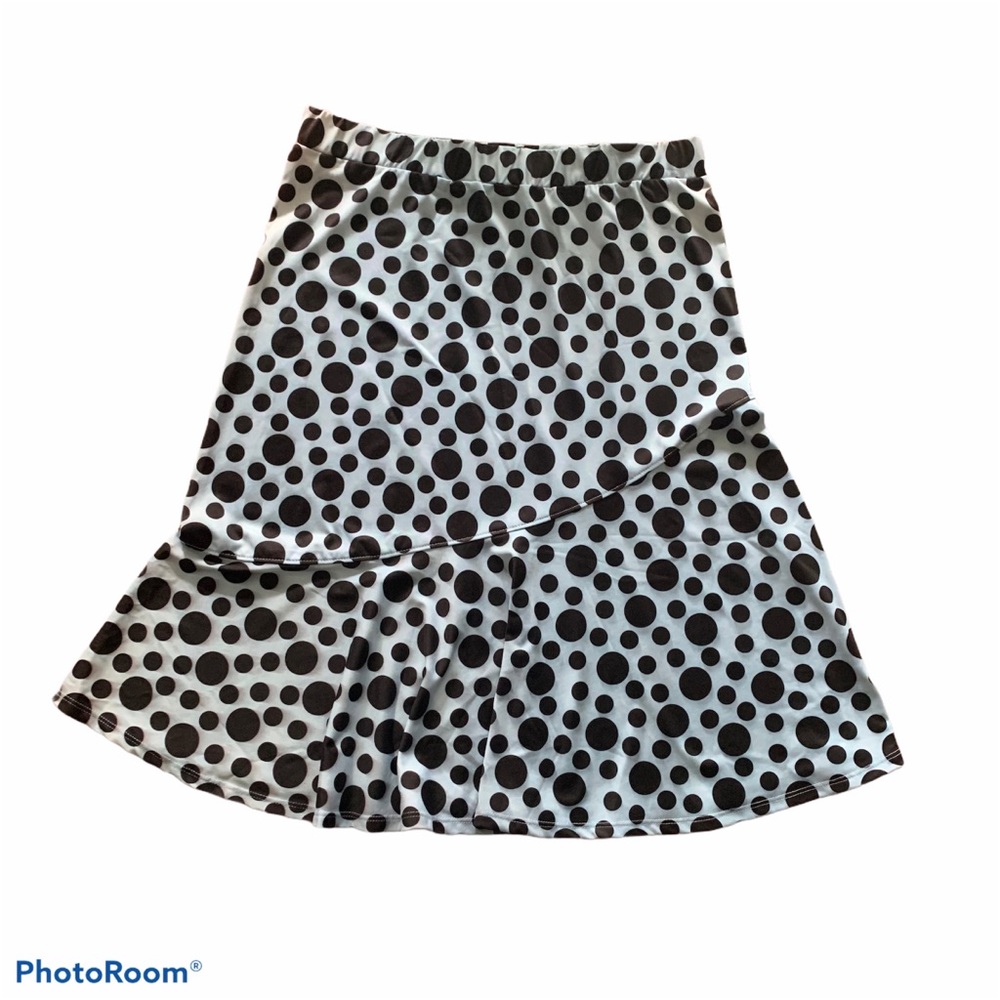 Nally and Millie Polka Dot Mid-Calf Skirt